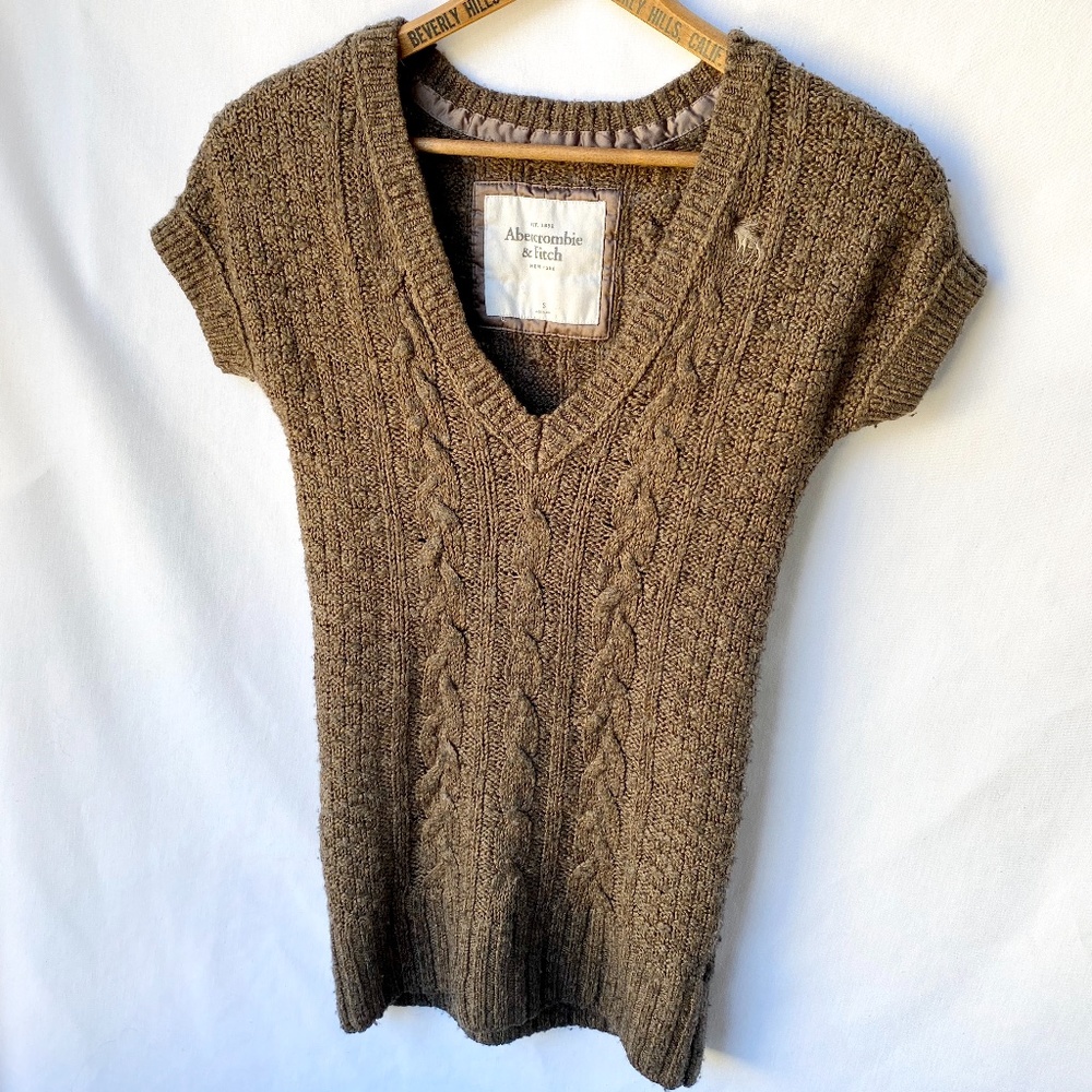 Abercrombie & Fitch Chunky Short Sleeve Sweater Sm